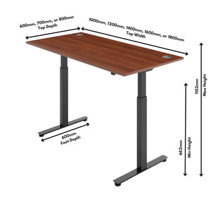 Smart Desk Adjustable - NeoActiv2 Desk - Dimensions