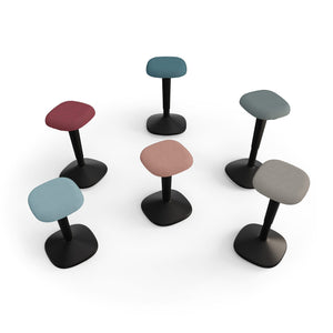 Stand Up Seat - Viasit Younit - Showing the black base with seat colour variation