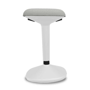 Stand Up Seat - Viasit Younit - Tele-Grey Base - Grey Alba 1145 Seat Fabric - Studio Image
