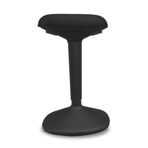 Standing Chair - Viasit Younit - Black Base - Black Alba 1147 Seat Fabric - Studio Image