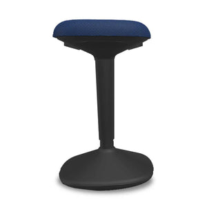 Standing Chair - Viasit Younit - Black Base - Blue Alba 1143 Seat Fabric - Studio Image