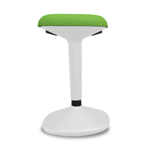 Standing Chair - Viasit Younit - Tele-Grey Base - Green Alba 1144 Seat Fabric - Studio Image