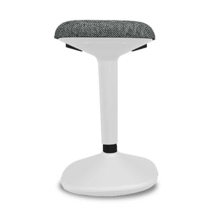 Standing Chair - Viasit Younit - Tele-Grey Base - Grey Rivet 1259 Seat Fabric - Studio Image