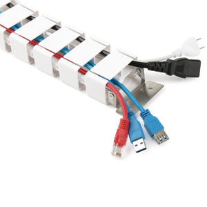 Standing Desk Cable Spine - White Colour - Cable Management