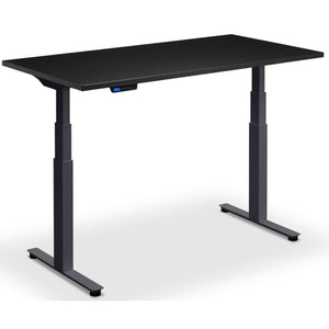 Standing Desk Custom Size - Rize-Fit - Anthracite Frame - Black Top - Studio Image
