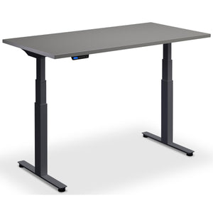 Standing Desk Custom Size - Rize-Fit - Anthracite Frame - Graphite Top - Studio Image