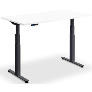 Standing Desk Custom Size - Rize-Fit - Anthracite Frame - White Top - Studio Image