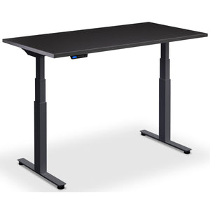 Standing Desk Extra Long - Rize-XL - Anthracite Frame - Soft Black Top - Studio Image
