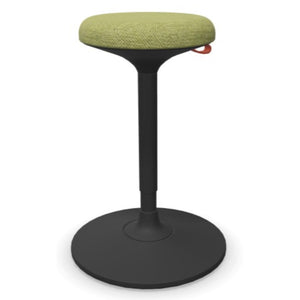 Standing Desk Stool - Viasit Cloonch - Black Base - Green Era 1243 Seat Fabric - Studio Image