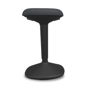 Standing Seat - Viasit Younit - Black Base - Anthracite Alba 1146 Seat Fabric - Studio Image