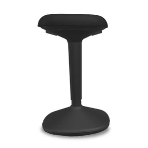 Standing Seat - Viasit Younit - Black Base - Black Bondai 1181 Seat Fabric - Studio Image