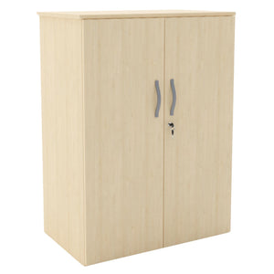 Storage Cupboard for Office - Revilo - Medium Cabinet - Maple - Studio Image