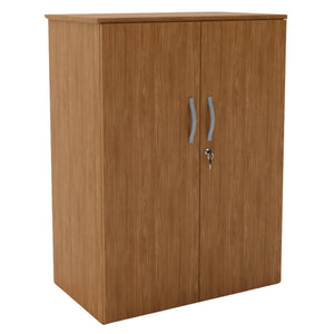Storage Cupboard for Office - Revilo - Medium Cabinet - Walnut - Studio Image
