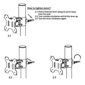 Strata Single Monitor Arm - How to tighten more illustration