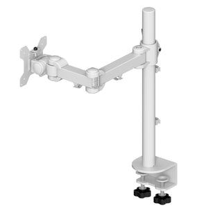 Strata Single Monitor Arm - White Colour - Mount on the side