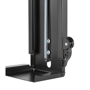 Under Desk CPU Mount - Black Colour - A close up view of knob of the mount