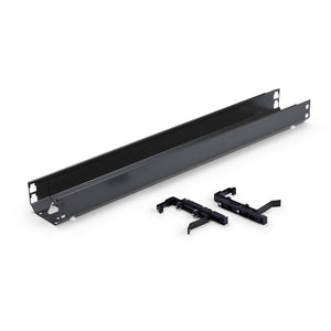 Under Desk Cable Management Tray - Dark Grey with Brackets - Studio Image