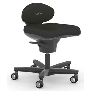 Viasit CoreChair Classic - Black Colour - Front Left View - Studio Image