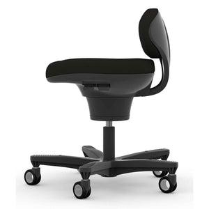 Viasit CoreChair Classic - Black Colour - Left Side View - Studio Image