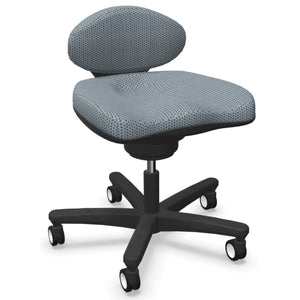 Viasit CoreChair Lite - Black Base - Grey Seat Fabric - Studio Image