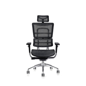Hood i29 chair mesh seat with ergo head rest front view