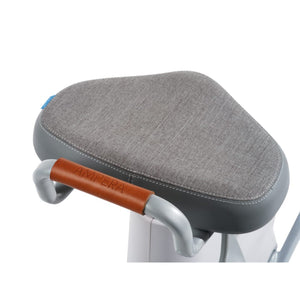 Comfortable desk bike saddle - taken from the top showing fine detail