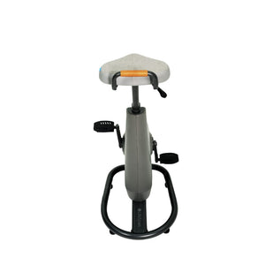 Ampera desk bicycle in space grey from the rear