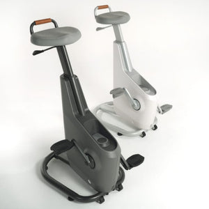 Lifespan Ampera deskbikes in white and grey side by side