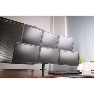 Six Screen Monitor Stand - Metalicon Duro Heavy Duty in use