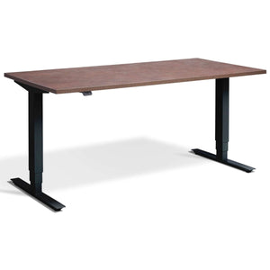 Masta Electrically Height Adjustable Desk - Black Frame Ferro Bronze Top
