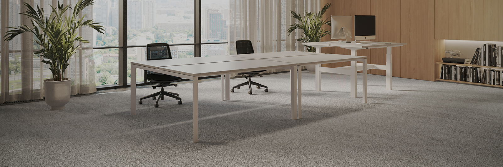 Office Bench Desks - Banner