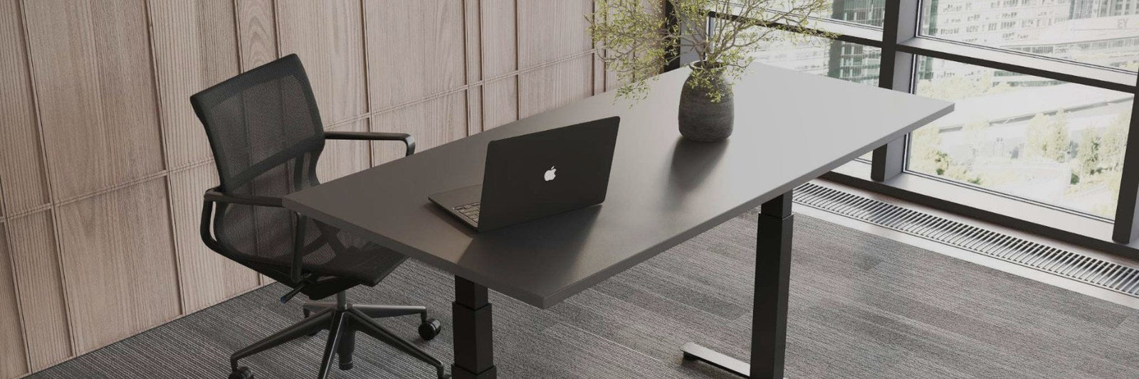 Savv-e Advantage - Rize2 Standing Desk - Office Setup