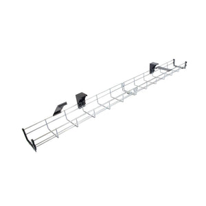 140cm wire cable management tray right front view