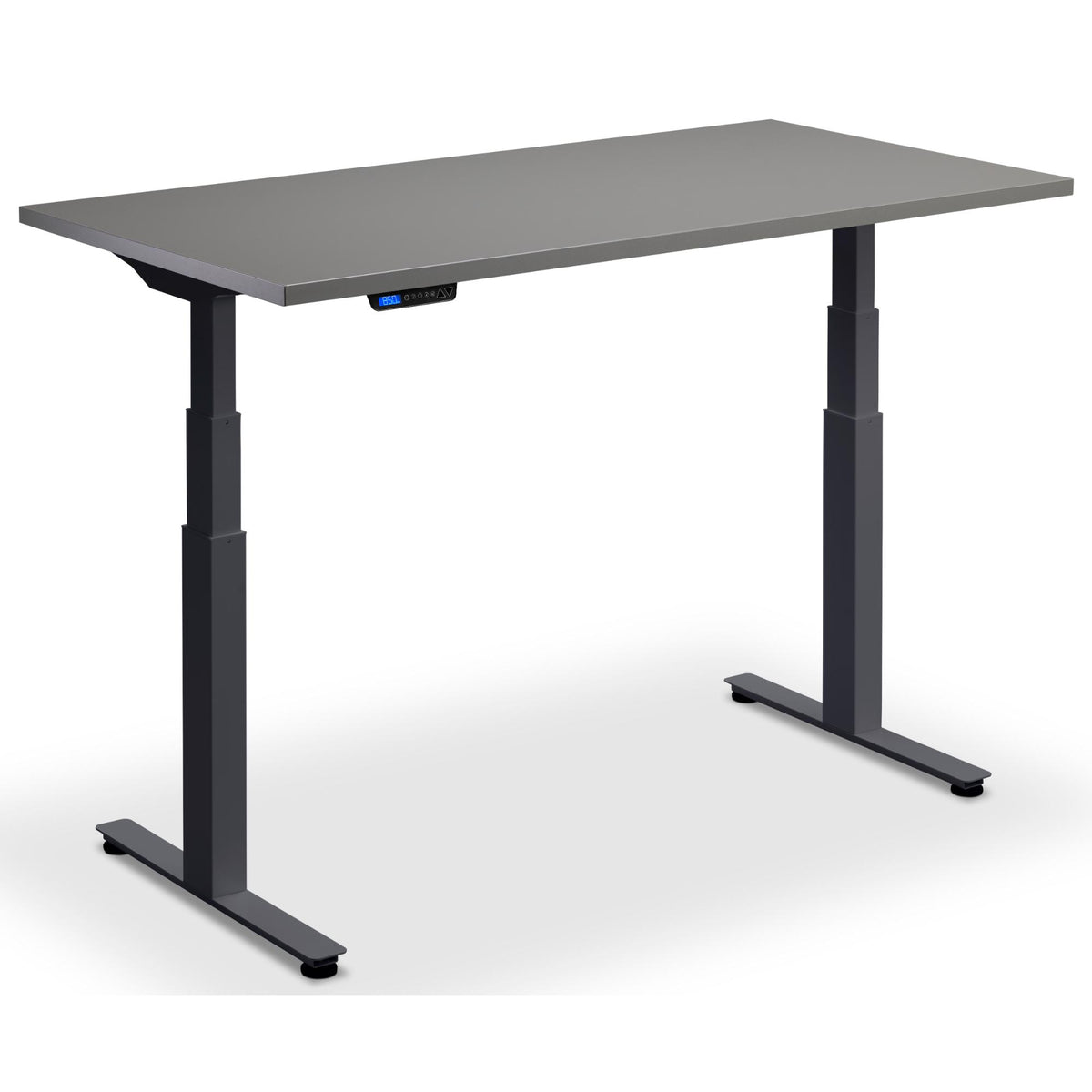 180cm Wide Standing Desk - Rize 180 - Anthracite Frame - Graphite Top - Studio Image