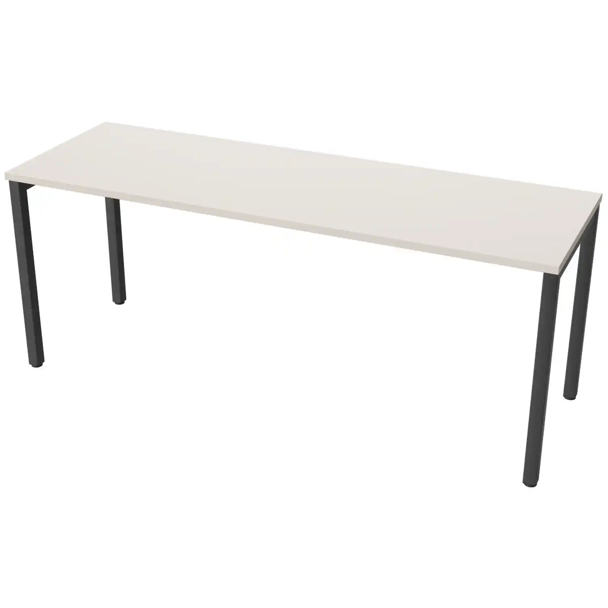 180cm desk with 60cm depth, cashmere top and black frame