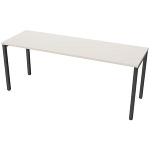 180cm desk with 60cm depth, cashmere top and black frame