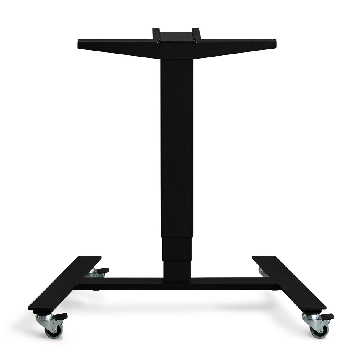 1 leg standing desk frame - Rova - Black Colour - Studio Image