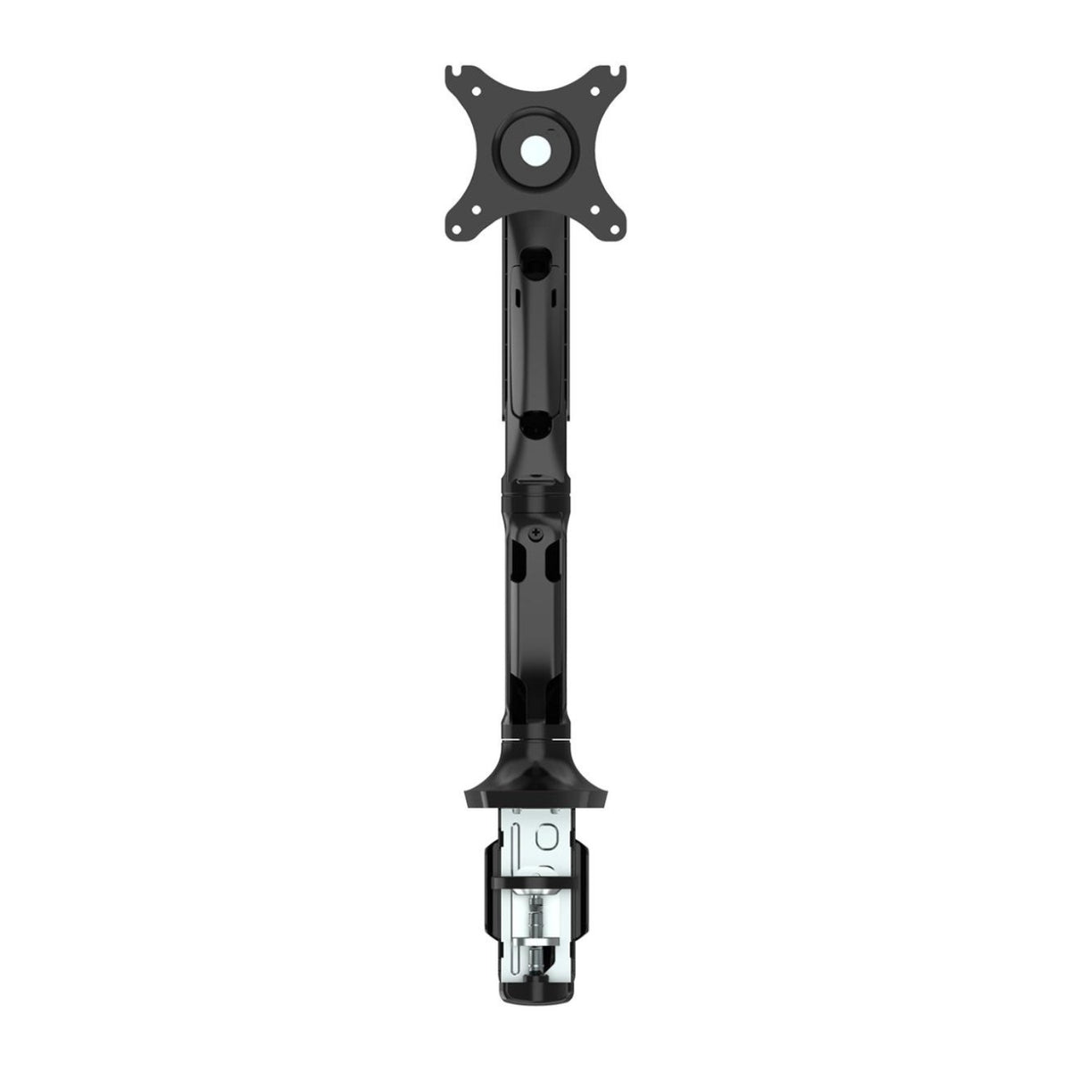 1 screen monitor arm with VESA plate and desk clamp