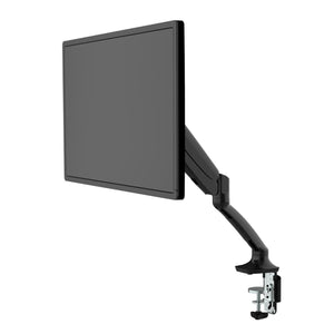 1 screen single monitor arm mounted with adjustable desk clamp