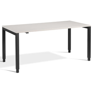 4 Leg Standing Desk - Rega - Black Frame - Cashmere Top - Studio Image