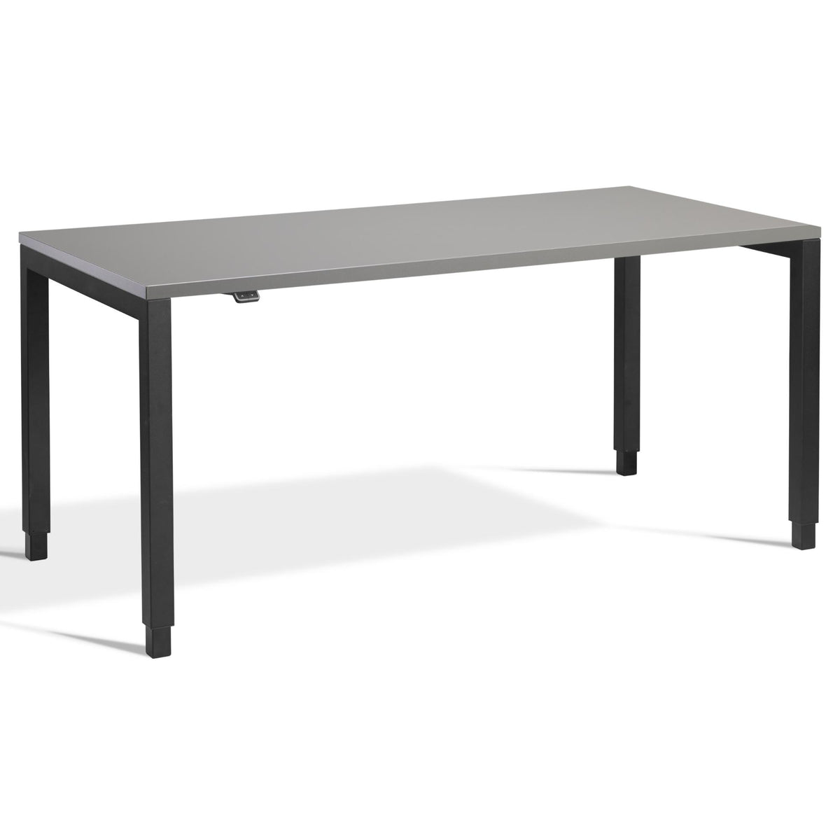 4 Leg Standing Desk - Rega - Black Frame - Graphite Top - Studio Image