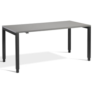 4 Leg Standing Desk - Rega - Black Frame - Graphite Top - Studio Image