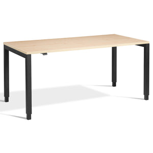 4 Leg Standing Desk - Rega - Black Frame - Maple Top - Studio Image