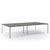 4 Person Bench Desk - Firmo Bench Desk - Angled View Zoomed - Studio Image