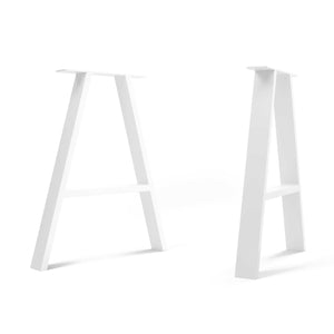 A Frame Table Legs - White - 71cm x 58cm - Studio Image