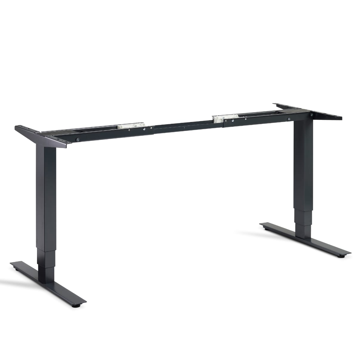 Masta electric sit stand desk frame in anthracite viewed from the front