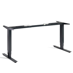 Masta sit stand desk frame in anthracite viewed from the front