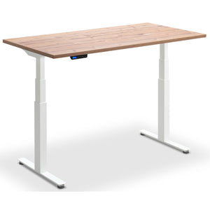 Bicycle with Desk - Rize Spin - White Frame - Timber Top - Studio Image