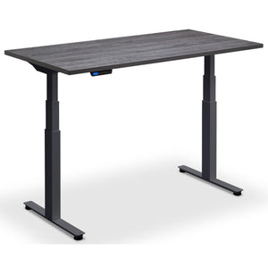 Bike with Desk - Rize Spin - Anthracite Frame - Anthracite Sherman Oak Top - Studio Image