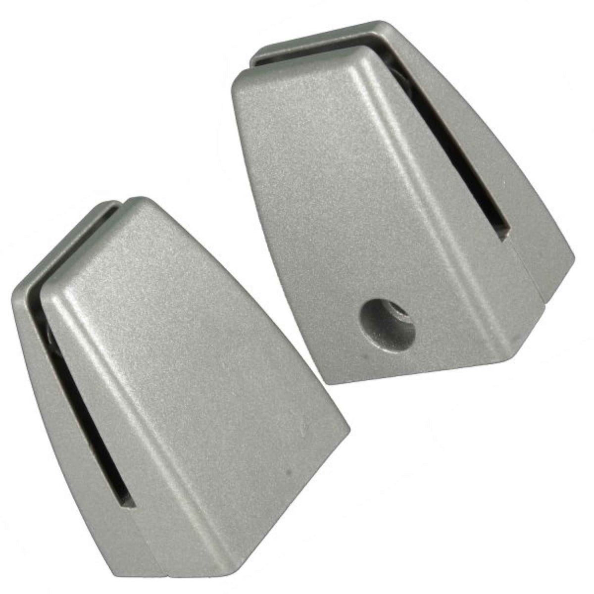 Brackets for Desk Privacy Screen - Surface Mount Silver - Set of 2